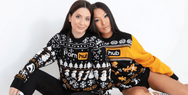 Pornhub lance une collection de vêtements pour noël
