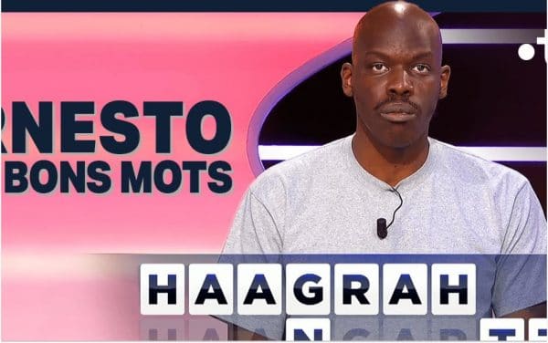 Jean-Pascal Zadi propose « haagrah » dans Des Chiffres et Des Lettres
