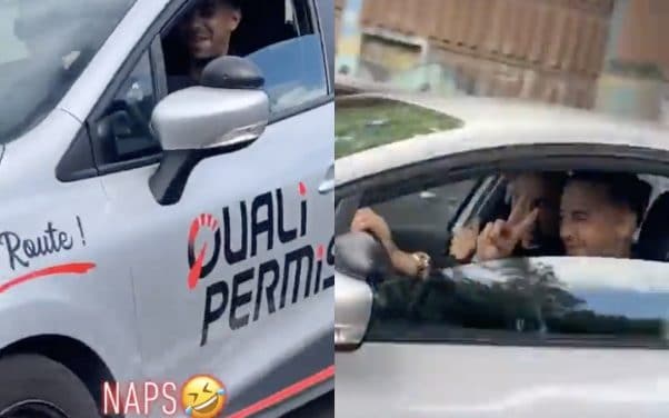 Naps pris en flag’ en plein cours d’auto-école, la Toile s’en amuse
