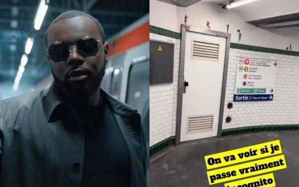 Gims décide de prendre seul le métro parisien et personne ne l’a reconnu