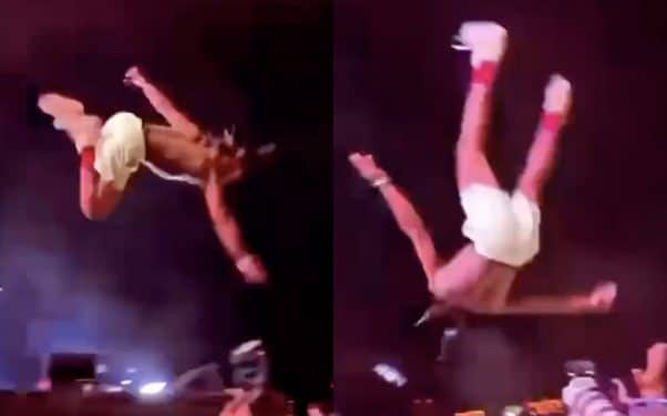 Lil Uzi Vert se jette dans la foule lors de sa performance en Allemagne