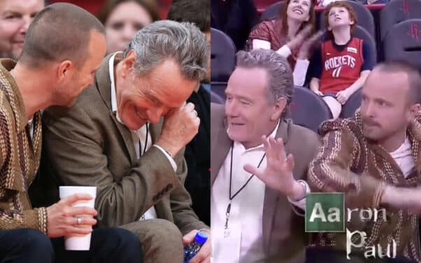 Bryan Cranston : ses retrouvailles avec Aaron Paul en plein match de NBA ne passent pas inaperçues