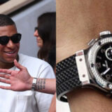 Kylian Mbappé s'affiche avec une montre Hublot aux 114 diamants pour la finale de Roland Garros