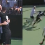 Sneazzy dribble Zinédine Zidane lors d'un match et fait sensation sur la toile