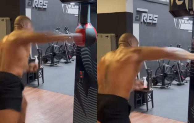 Ciryl Gane très impressionnant : il bat le record d’une machine à coup de poing
