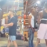 Blueface visé par un homme en plein entraînement de boxe