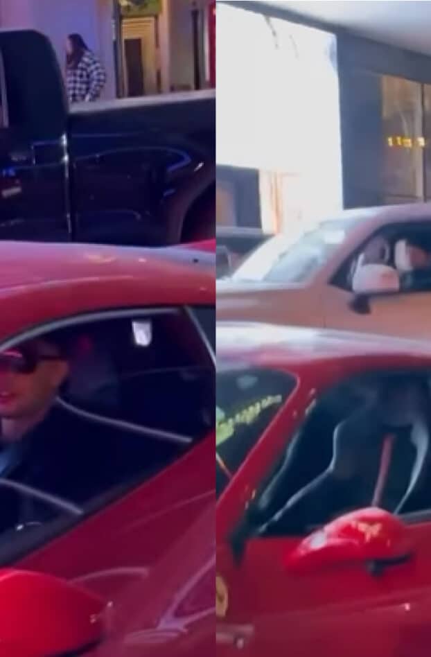 Maes se fait plaisir et débarque à son showcase en Ferrari