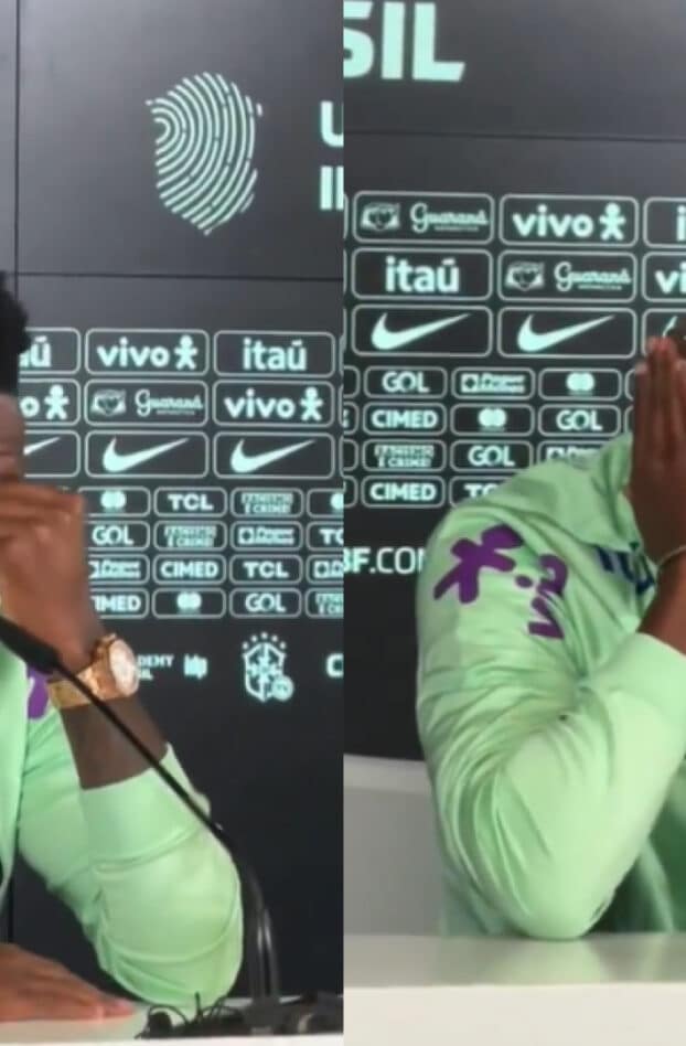 « Je veux juste jouer » : Vinicius fond en larmes en évoquant les injures dans les stades