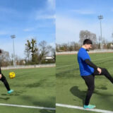 Et maintenant, Baki (22 ans) dévoile ses talents de footballeur