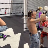 Lil Pump plié en deux après avoir servi de punching-ball à Jake Paul