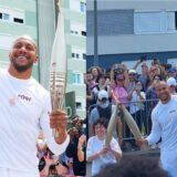 Après Jul, Ciryl Gane porte la flamme olympique à La Roche-sur-Yon