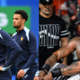 Les joueurs de l'Equipe de France s'entraînent sur le titre « Dolce Camara » de Booba