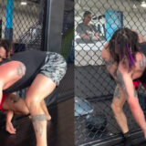 Lil Pump parvient à mettre au sol Colby Covington