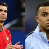Cristiano Ronaldo encourage Kylian Mbappé après son premier but pour le Real Madrid