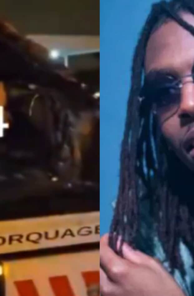 Koba LaD : les images impressionnantes de l'Audi RS4 détruite par le rappeur ont fuité