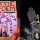 Booba provoque Gims en plein concert avec la pancarte d'un fan