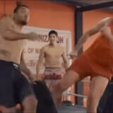 Quand Tyson Fury copie le kick de Francis Ngannou en plein entraînement