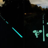 peinture photoluminescente capable d'illuminer naturellement les voies de circulation