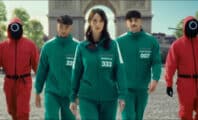 Un 1,2,3 soleil géant façon Squid Game sur les Champs-Élysées organisé par Inoxtag, Maghla et Just Riadh 