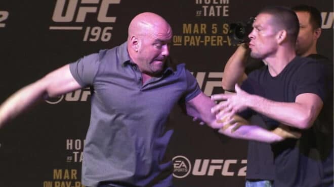 Quand Nate Diaz a failli s’en prendre physiquement à Dana White
