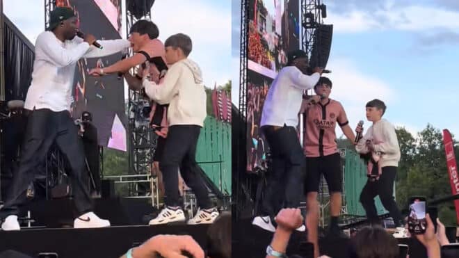 Quand Tiakola fait monter des enfants sur la scène de We Love Green