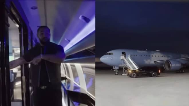 Drake présente son jet privé personnalisé à 200 millions de dollars