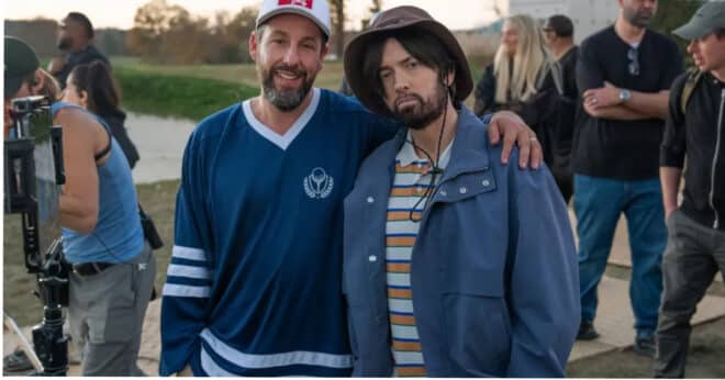 Adam Sandler raconte comment Eminem a fini par apparaitre dans son film « Happy Gilmore 2 »