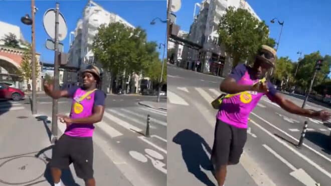 La Mano 1.9 fête sa libération avec une vidéo sur TikTok, devant le commissariat