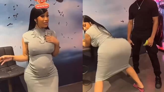 Quand Cardi B célèbre sa quatrième grossesse avec des fans à sa façon