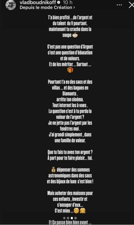 Vladimir Boudnikoff réagit aux propos d'Aya Nakamura : "à part pour te faire plaisir..."