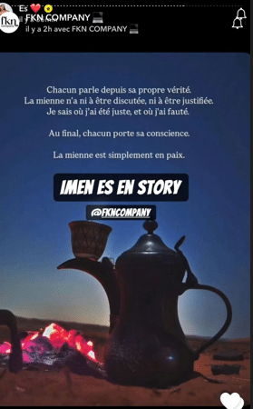 "Je sais où j’ai fauté": suite aux polémiques, Imen Es prend la parole