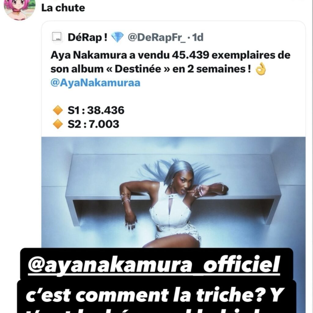 « Un jour vous paierez le prix de votre trahison... » : Booba s'acharne sur Aya Nakamura concernant les chiffres de ventes