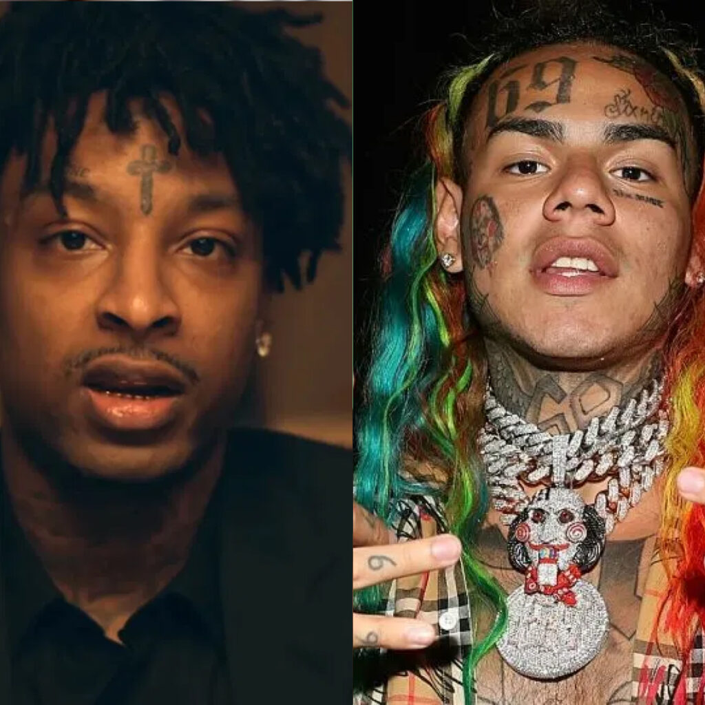 6ix9ine explique pourquoi il déteste 21 Savage : "il veut se faire passer pour un..."