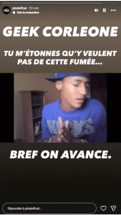 Booba adresse un nouveau message à Freeze Corleone : "tu ne veux pas de cette fumée"